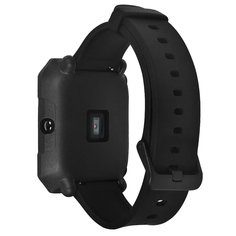 Huami Amazfit Bip / Bip Lite Watch Case Flexible Dual Color Protective Cover - Black+White