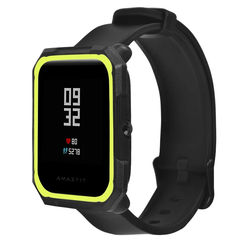 Huami Amazfit Bip / Bip Lite Watch Case Flexible Dual Color Protective Cover - Black+White