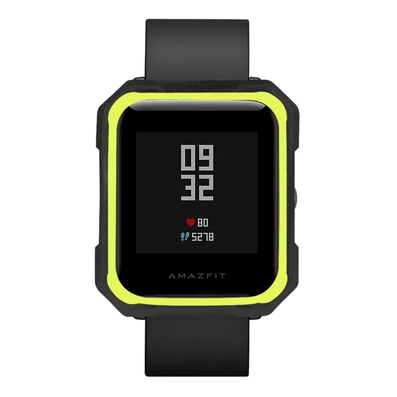 Huami Amazfit Bip / Bip Lite Watch Case Flexible Dual Color Protective Cover - Black+White