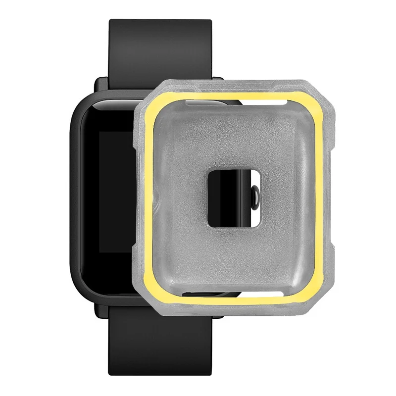 Huami Amazfit Bip / Bip Lite Watch Case Flexible Dual Color Protective Cover - Black+White