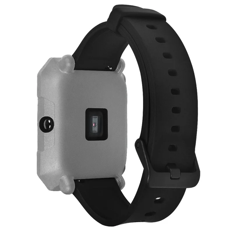 Huami Amazfit Bip / Bip Lite Watch Case Flexible Dual Color Protective Cover - Black+White