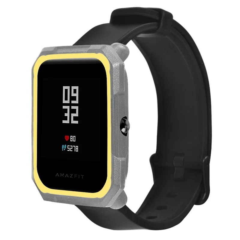 Huami Amazfit Bip / Bip Lite Watch Case Flexible Dual Color Protective Cover - Black+White