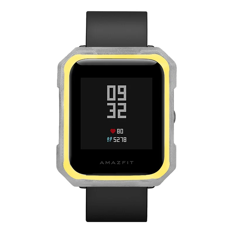 Huami Amazfit Bip / Bip Lite Watch Case Flexible Dual Color Protective Cover - Black+White