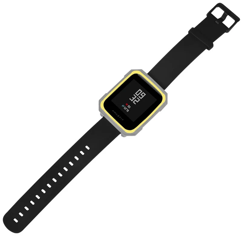 Huami Amazfit Bip / Bip Lite Watch Case Flexible Dual Color Protective Cover - Black+White