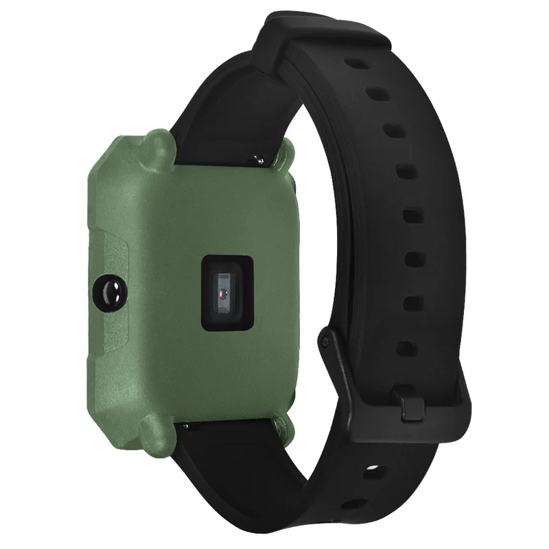Huami Amazfit Bip / Bip Lite Watch Case Flexible Dual Color Protective Cover - Black+White
