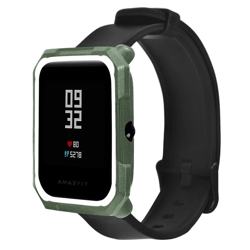 Huami Amazfit Bip / Bip Lite Watch Case Flexible Dual Color Protective Cover - Black+White