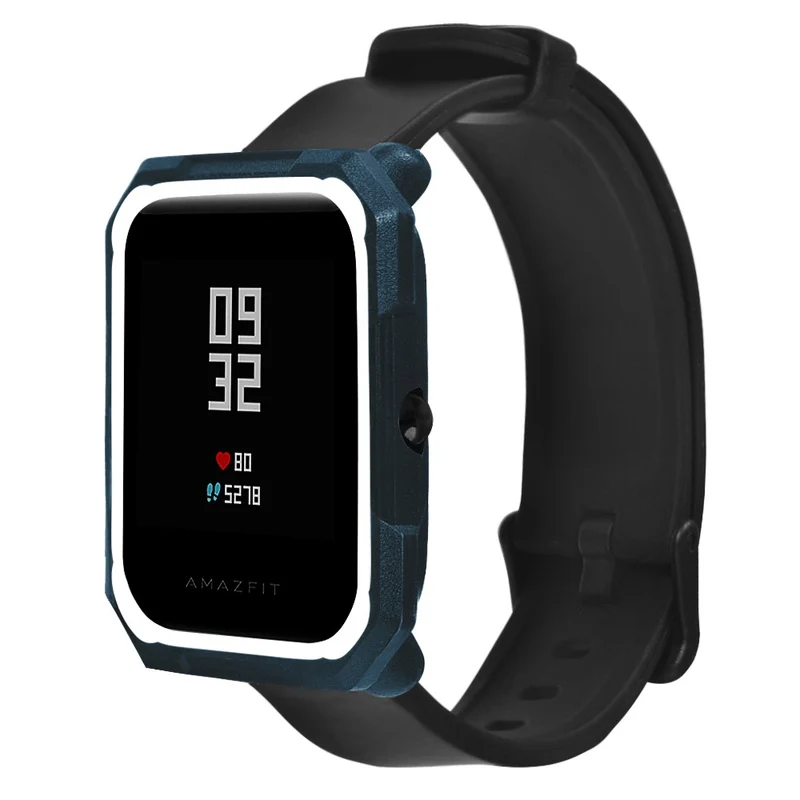 Huami Amazfit Bip / Bip Lite Watch Case Flexible Dual Color Protective Cover - Black+White
