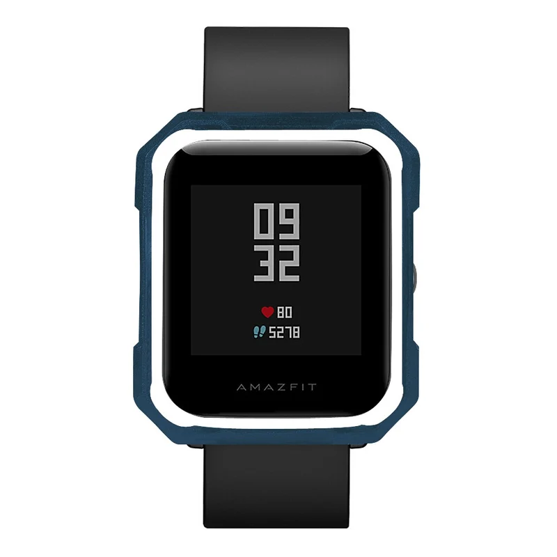 Huami Amazfit Bip / Bip Lite Watch Case Flexible Dual Color Protective Cover - Black+White