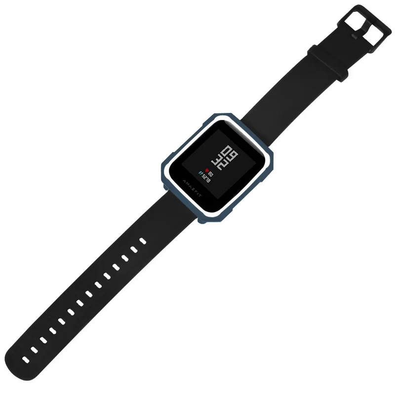 Huami Amazfit Bip / Bip Lite Watch Case Flexible Dual Color Protective Cover - Black+White