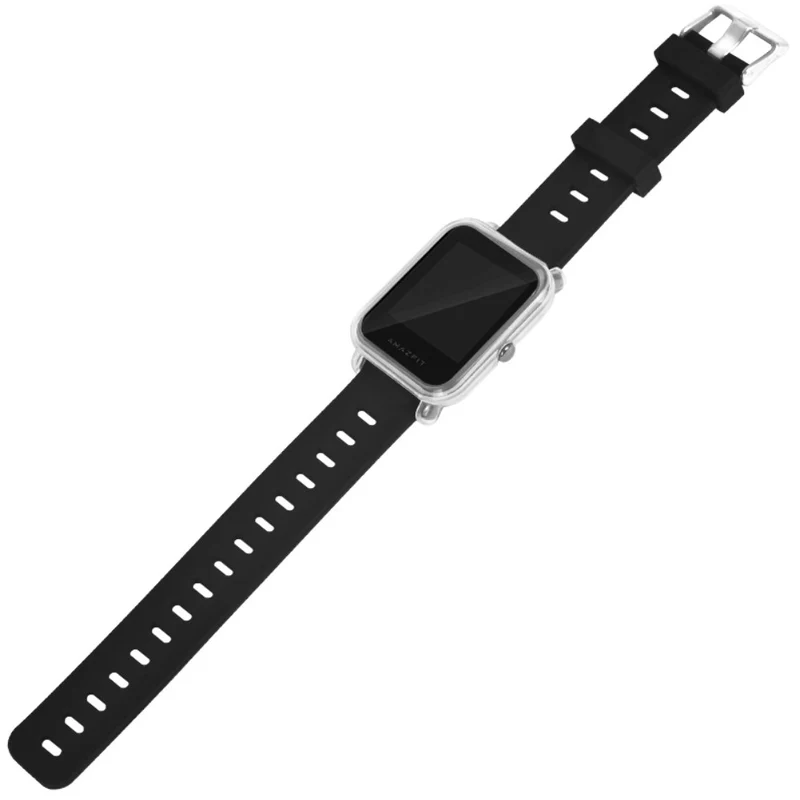 Huami Amazfit Bip / Bip Lite Watch Case Hard Bump Resistant Scratch Resistant Protector Cover - Transparent White