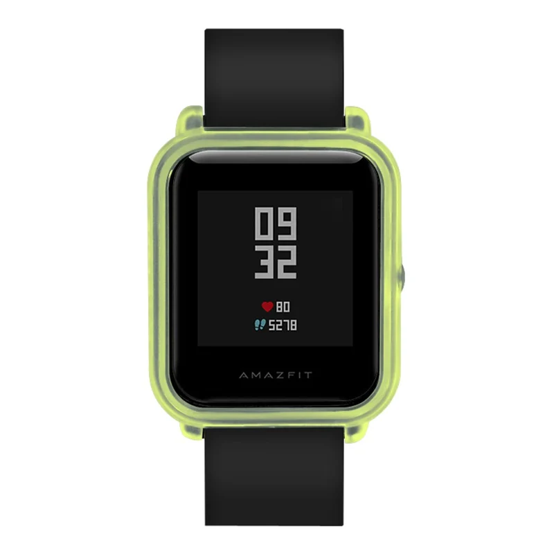 Huami Amazfit Bip / Bip Lite Watch Case Hard Bump Resistant Scratch Resistant Protector Cover - Transparent White