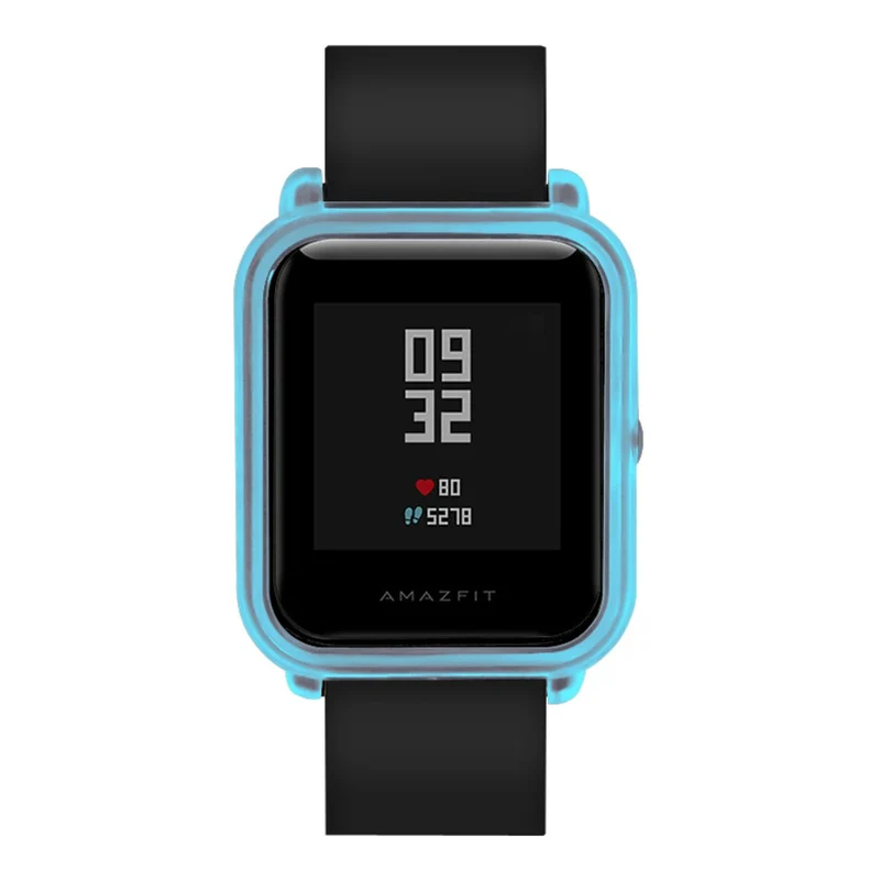 Huami Amazfit Bip / Bip Lite Watch Case Hard Bump Resistant Scratch Resistant Protector Cover - Transparent White