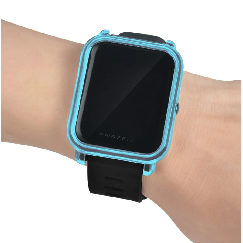 Huami Amazfit Bip / Bip Lite Watch Case Hard Bump Resistant Scratch Resistant Protector Cover - Transparent White