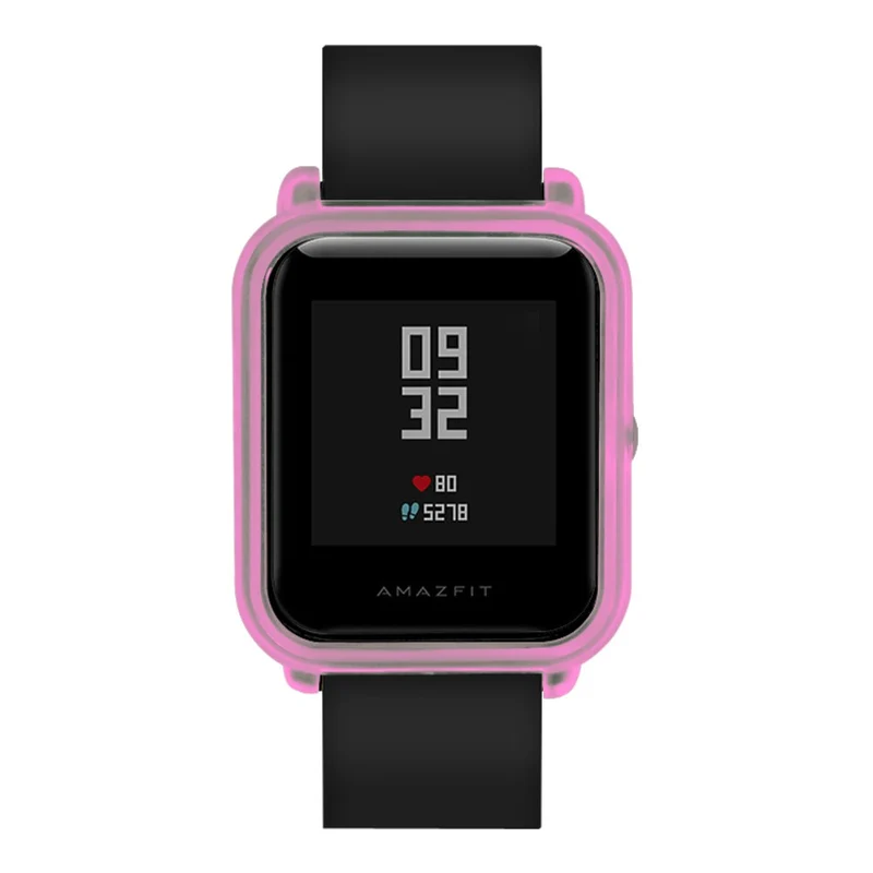 Huami Amazfit Bip / Bip Lite Watch Case Hard Bump Resistant Scratch Resistant Protector Cover - Transparent White