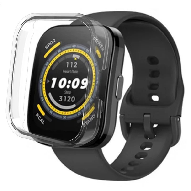 Huami Amazfit Bip 5 Watch Case Hard Flexible Half Wrapped Protective Cover