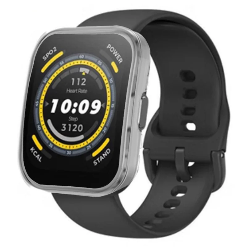 Huami Amazfit Bip 5 Watch Case Hard Flexible Half Wrapped Protective Cover