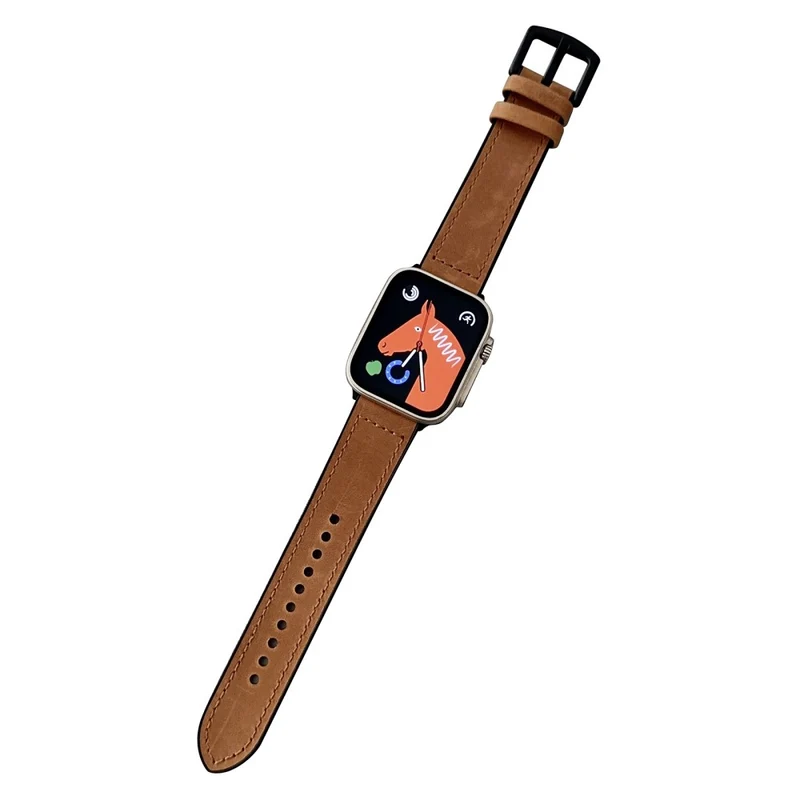 Apple Watch Series 41mm - 40mm - 38mm Universal Watch Strap Genuine Cow Leather Flexible Band