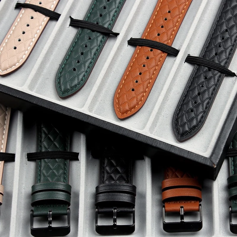 Apple Watch Series 41mm - 40mm - 38mm Universal Watch Band Genuine Cow Leather Strap