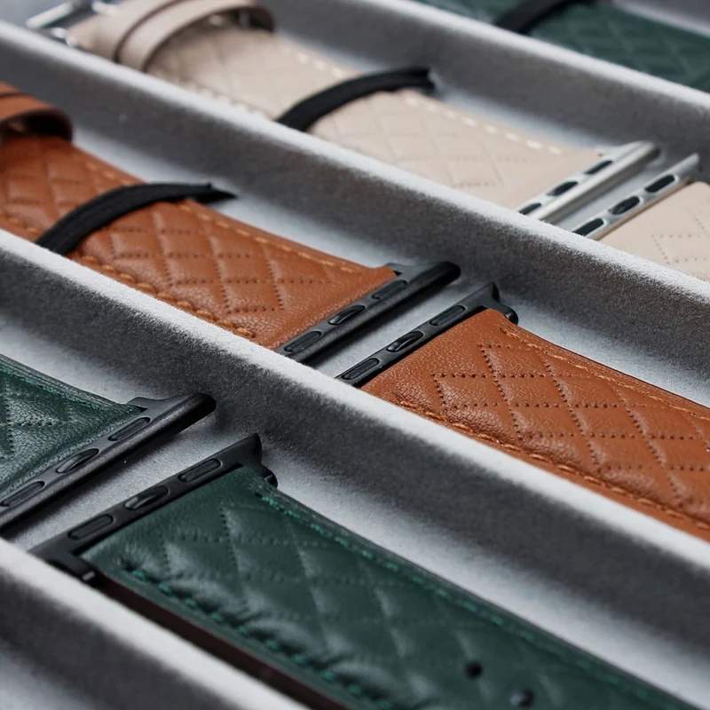 Apple Watch Series 41mm - 40mm - 38mm Universal Watch Band Genuine Cow Leather Strap