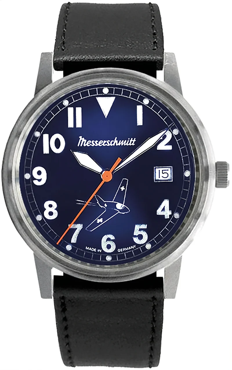 Messerschmitt Komet ME163-80-4 Herrenuhr • Made in Germany • Flieger-Design