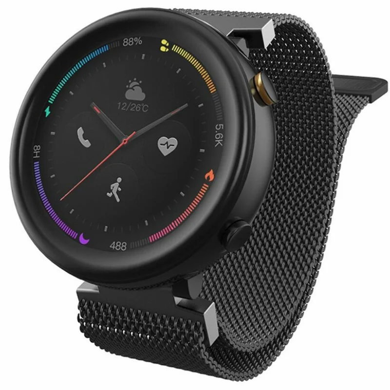 Huami Amazfit Verge 2 (A1807) Magnetic Watch Band Metal Milanese Loop Wrist Strap
