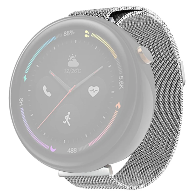 Huami Amazfit Verge 2 (A1807) Magnetic Watch Band Metal Milanese Loop Wrist Strap