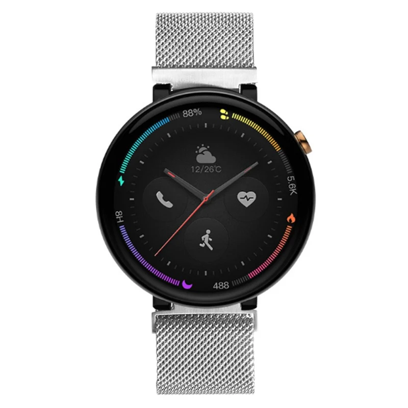 Huami Amazfit Verge 2 (A1807) Magnetic Watch Band Metal Milanese Loop Wrist Strap