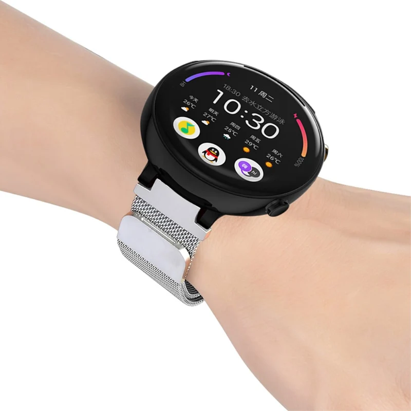 Huami Amazfit Verge 2 (A1807) Magnetic Watch Band Metal Milanese Loop Wrist Strap