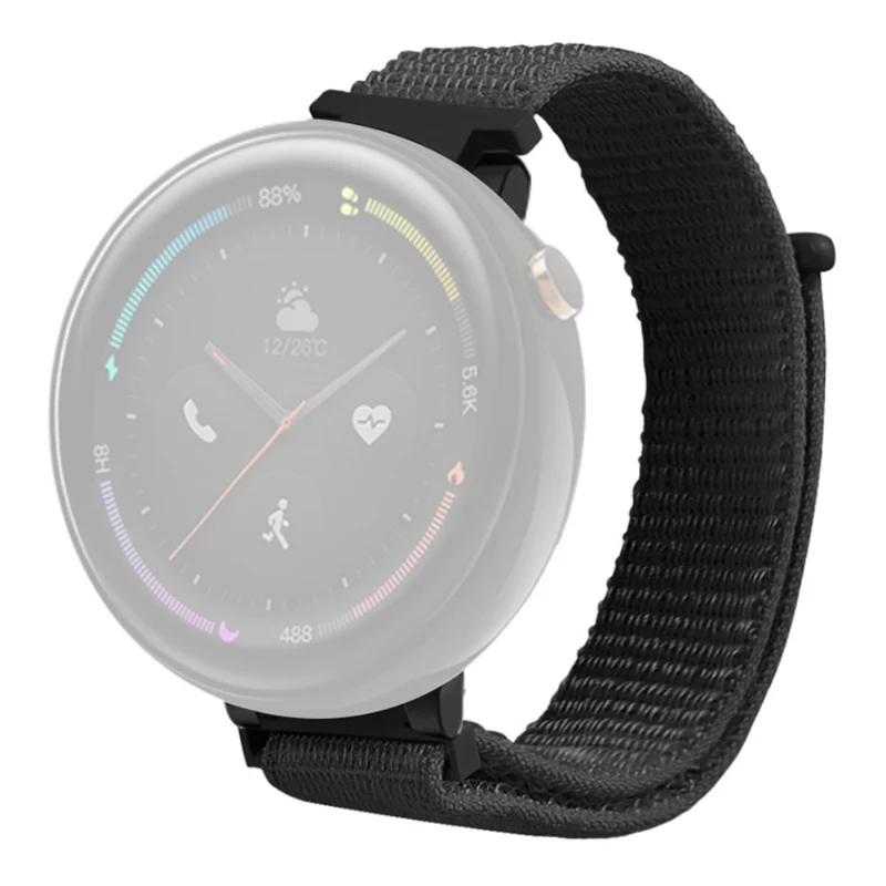 Huami Amazfit Verge 2 (A1807) Nylon Sport Loop Watch Bands Adjustable Strap with Spring Bar