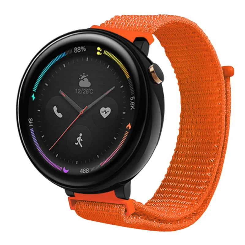 Huami Amazfit Verge 2 (A1807) Nylon Sport Loop Watch Bands Adjustable Strap with Spring Bar
