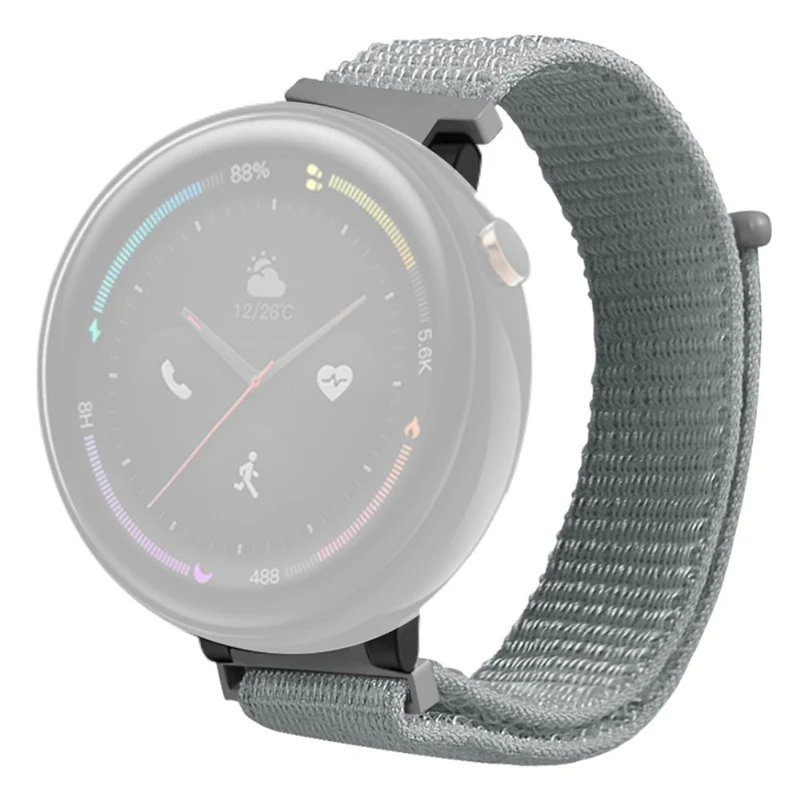 Huami Amazfit Verge 2 (A1807) Nylon Sport Loop Watch Bands Adjustable Strap with Spring Bar