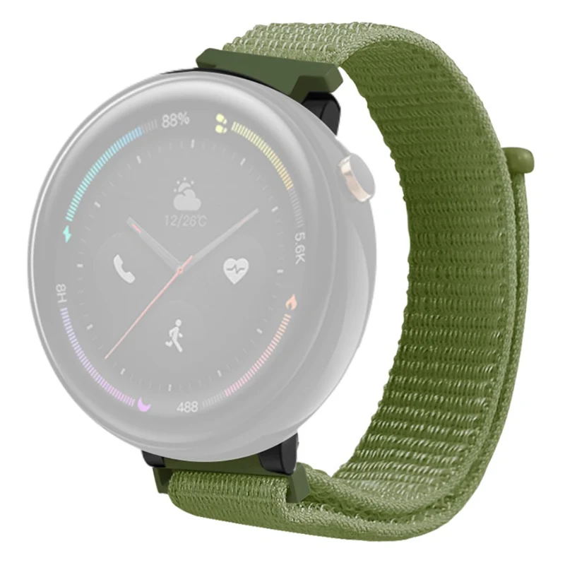 Huami Amazfit Verge 2 (A1807) Nylon Sport Loop Watch Bands Adjustable Strap with Spring Bar