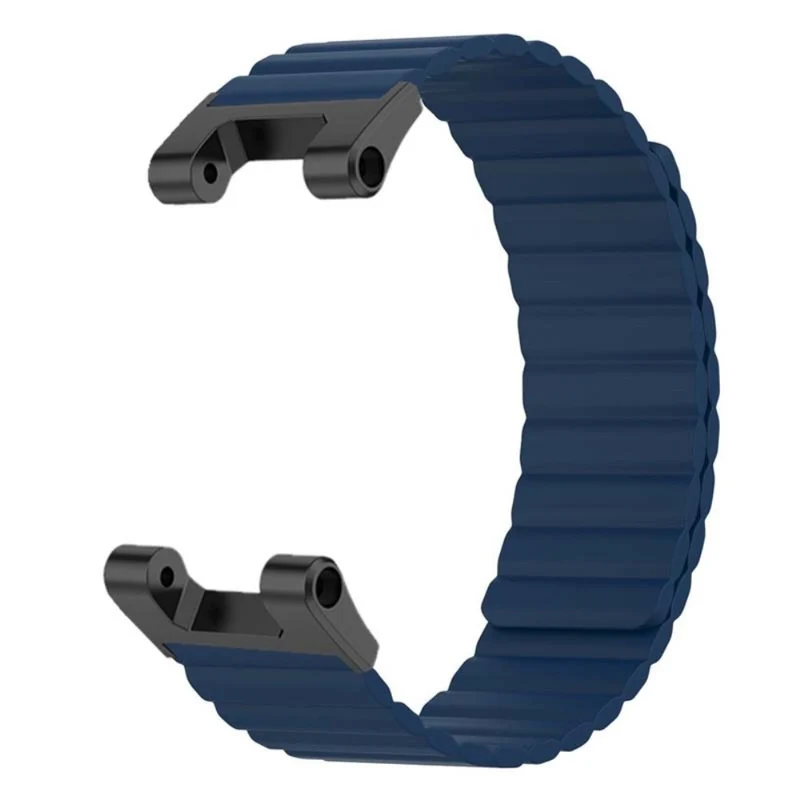 Huami Amazfit T-Rex / T-Rex Pro Flexible Watch Strap Magnetic Smartwatch Band - Black+Orange