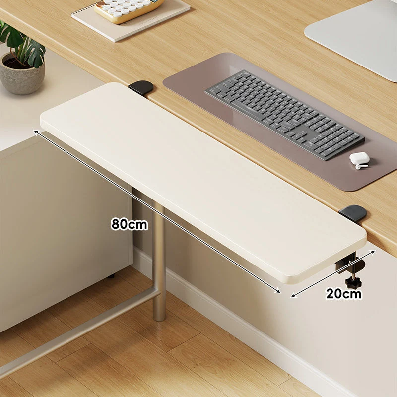 Unter-Tisch Gleitschienen-Tastaturablage und Schreibtischverlängerung mit sanfter Gleitmontage