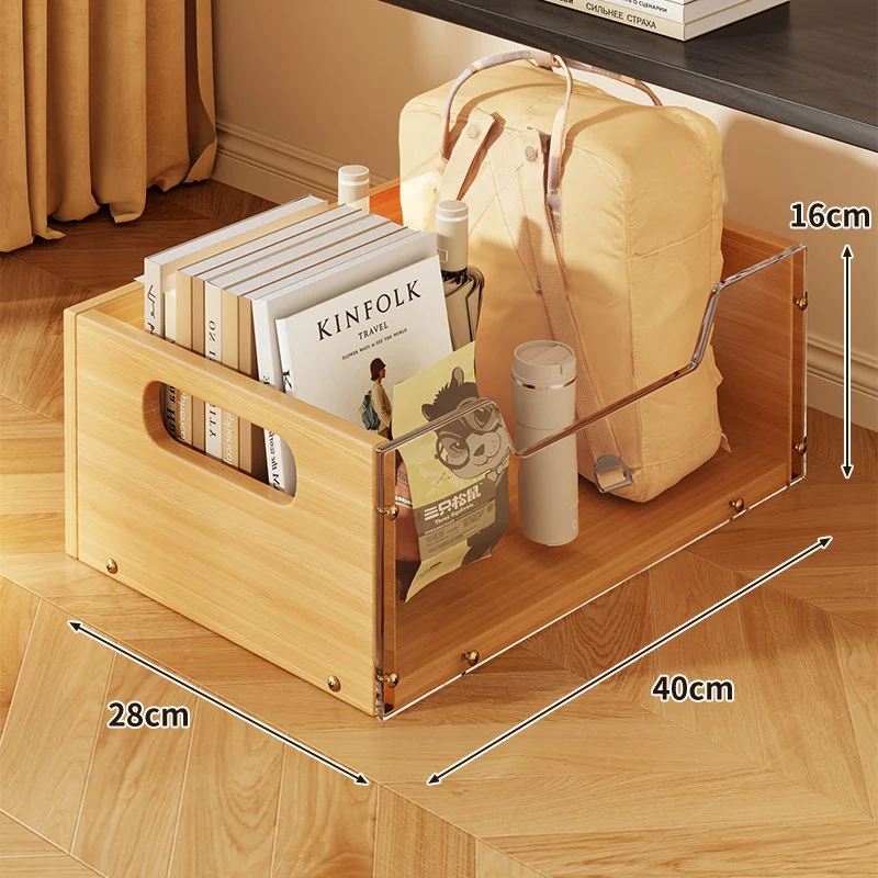 Unter-Tisch Rolllager Schublade mit Holzfront und Metallgitterseiten