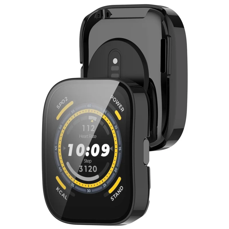 Huami Amazfit Bip 5 Watch Case Scratch Resistant Hard Flexible Protective Cover with Tempered Glass Film