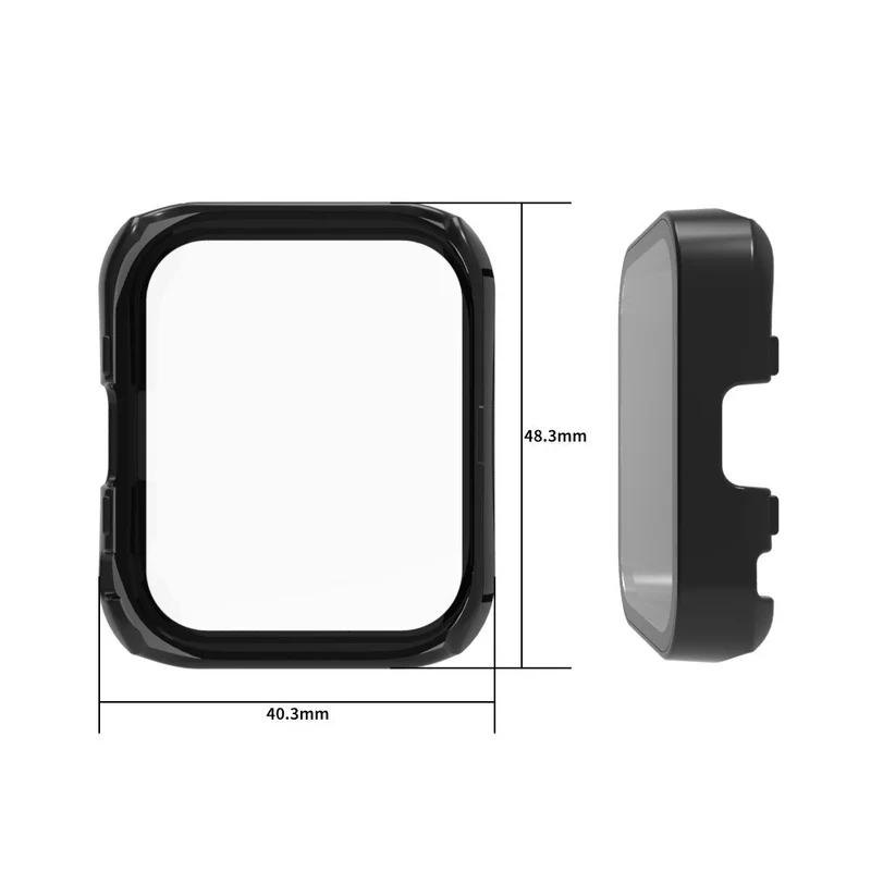 Huami Amazfit Bip 5 Watch Case Scratch Resistant Hard Flexible Protective Cover with Tempered Glass Film