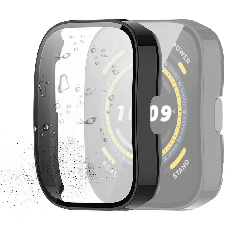 Huami Amazfit Bip 5 Watch Case Scratch Resistant Hard Flexible Protective Cover with Tempered Glass Film