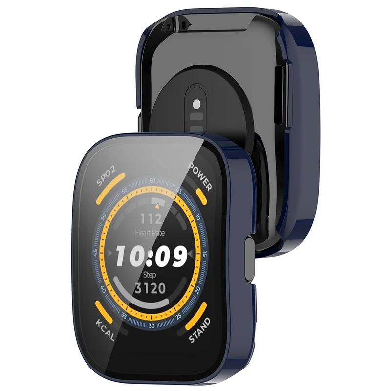 Huami Amazfit Bip 5 Watch Case Scratch Resistant Hard Flexible Protective Cover with Tempered Glass Film