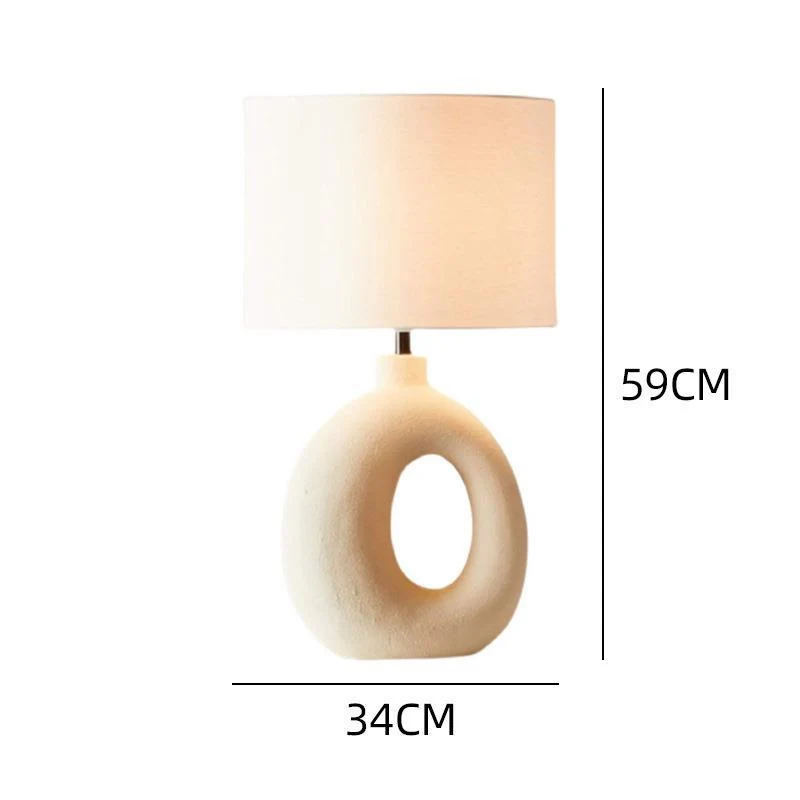 Skulpturale Keramik Tischlampe