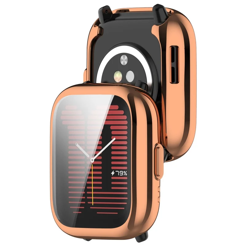 Watch Case for Huami Amazfit Active (A2211) Electroplating Frame Flexible Cover - Electroplating Rose Gold