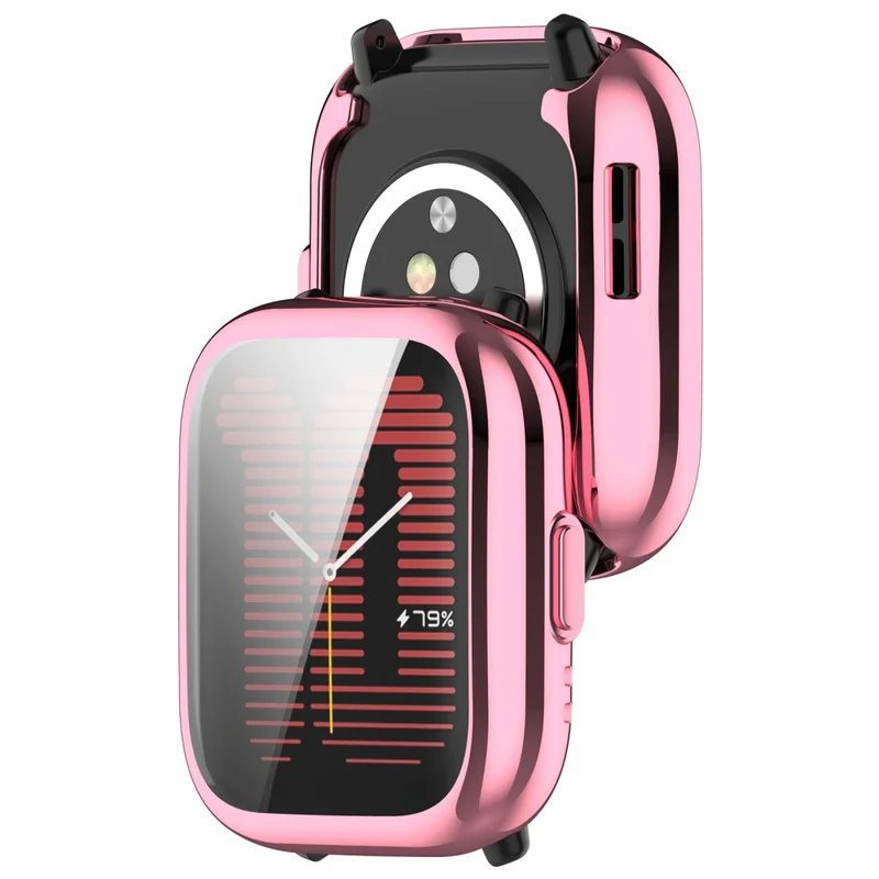 Watch Case for Huami Amazfit Active (A2211) Electroplating Frame Flexible Cover - Electroplating Rose Gold