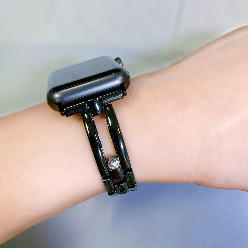 Wrist Band for Apple Watch Series 41mm - 40mm - 38mm Universal Zinc Metal Watch Strap
