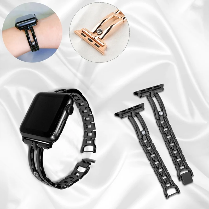 Wrist Band for Apple Watch Series 41mm - 40mm - 38mm Universal Zinc Metal Watch Strap
