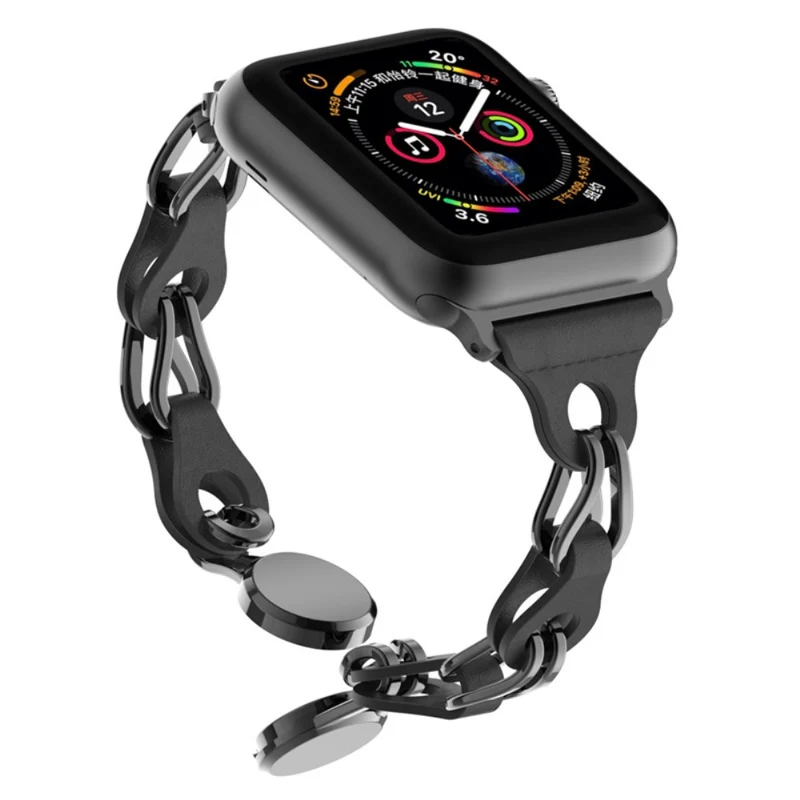 Apple Watch Series 41mm - 40mm - 38mm Universal Magnetic Watch Band Chain Wrist Strap