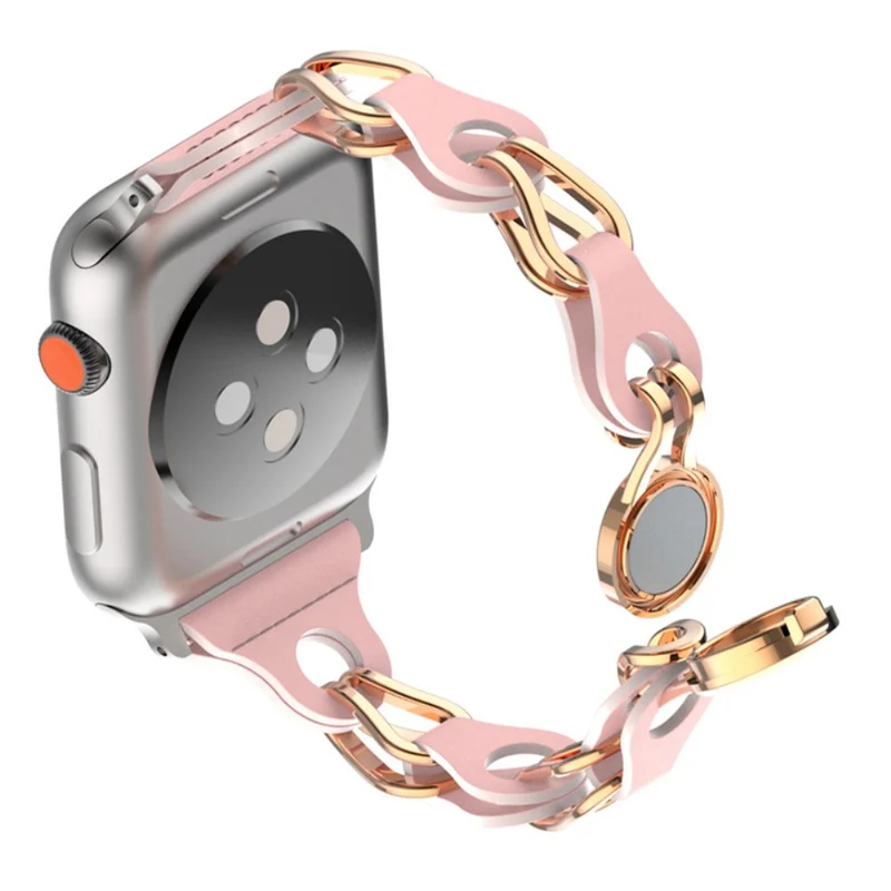 Apple Watch Series 41mm - 40mm - 38mm Universal Magnetic Watch Band Chain Wrist Strap
