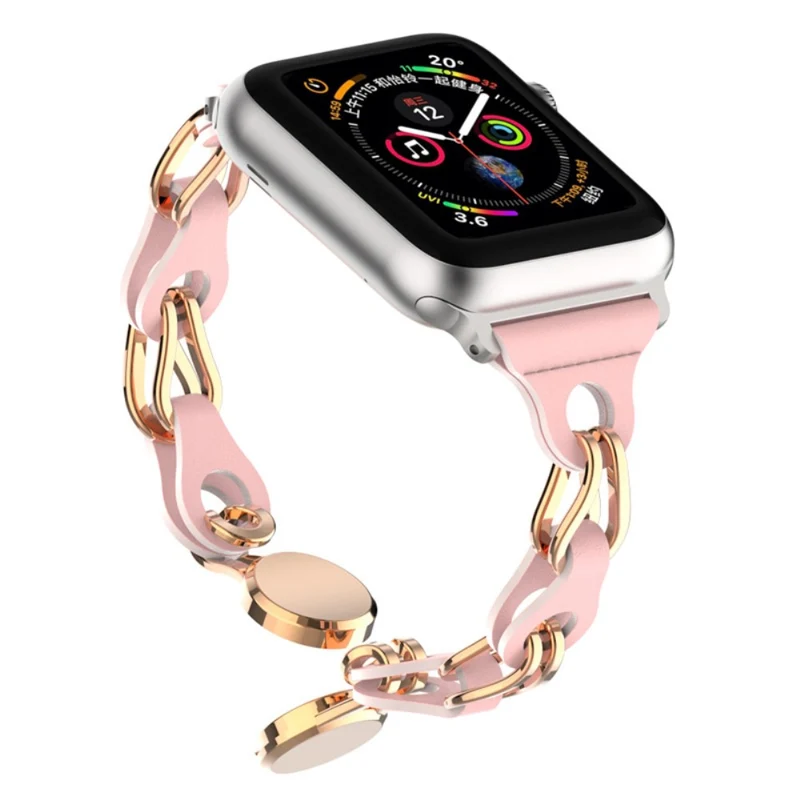 Apple Watch Series 41mm - 40mm - 38mm Universal Magnetic Watch Band Chain Wrist Strap