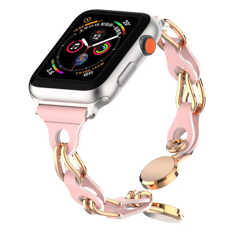 Apple Watch Series 41mm - 40mm - 38mm Universal Magnetic Watch Band Chain Wrist Strap