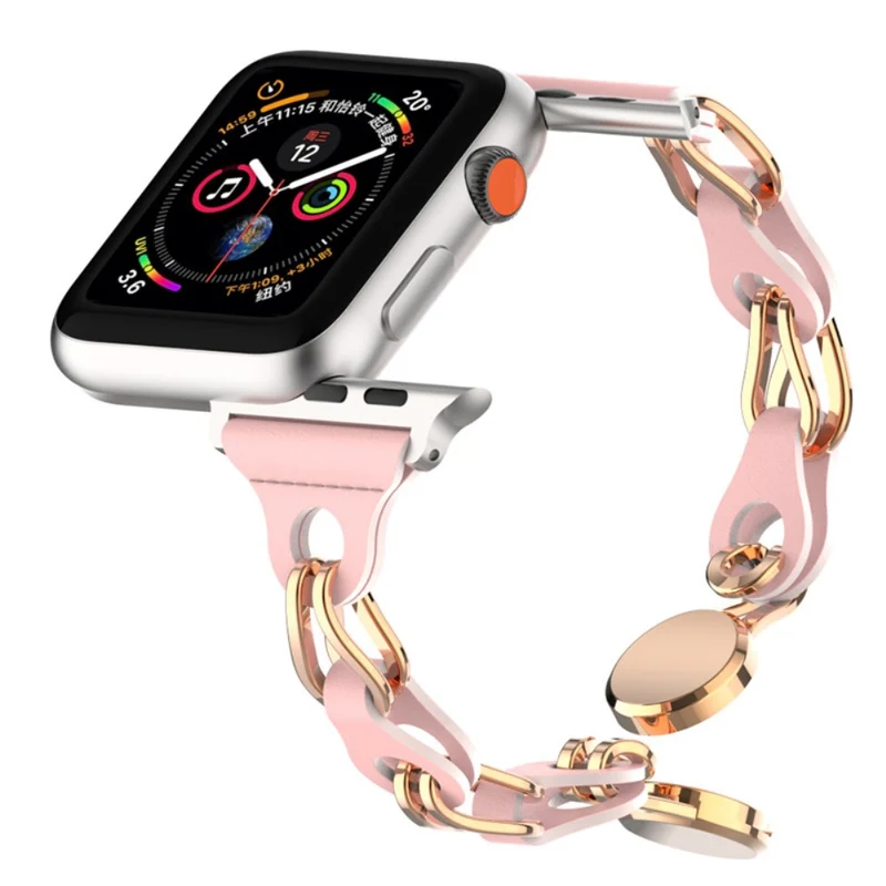 Apple Watch Series 41mm - 40mm - 38mm Universal Magnetic Watch Band Chain Wrist Strap