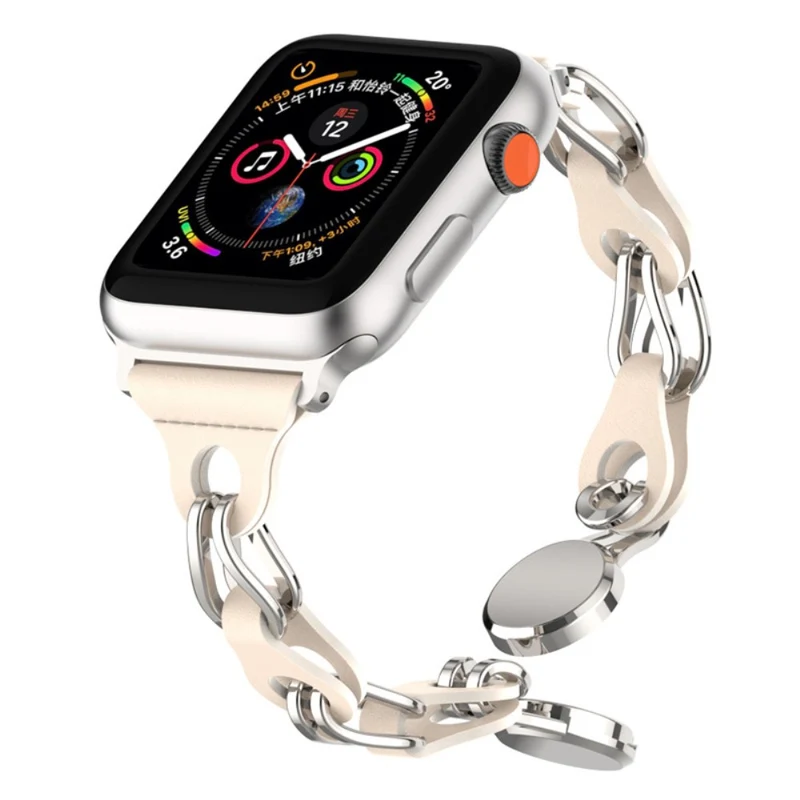 Apple Watch Series 41mm - 40mm - 38mm Universal Magnetic Watch Band Chain Wrist Strap